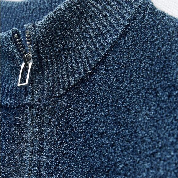 ZARA ACID WASH KNIT MINI DRESS - Picture 9 of 9